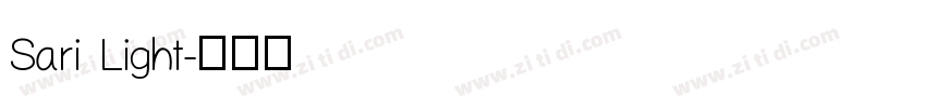 Sari Light字体转换